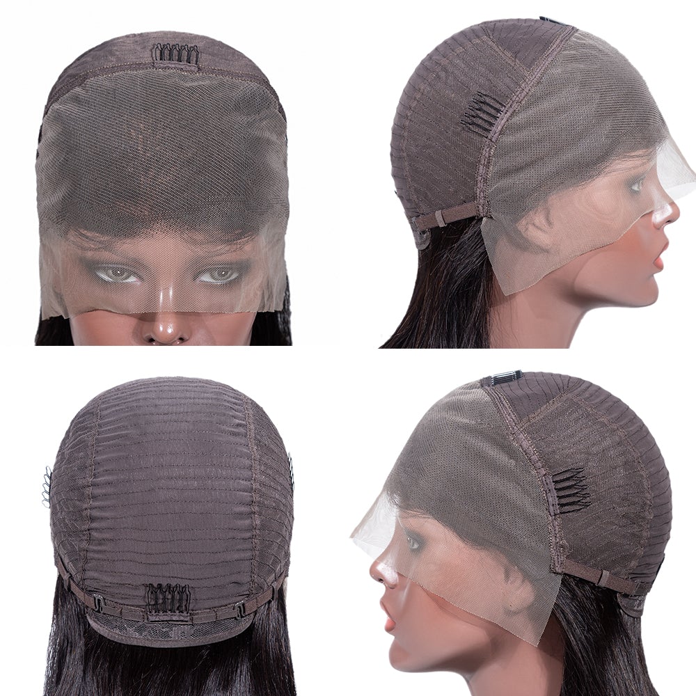 Straight 13"x 6" HD LACE FRONTAL WIG 180% Density