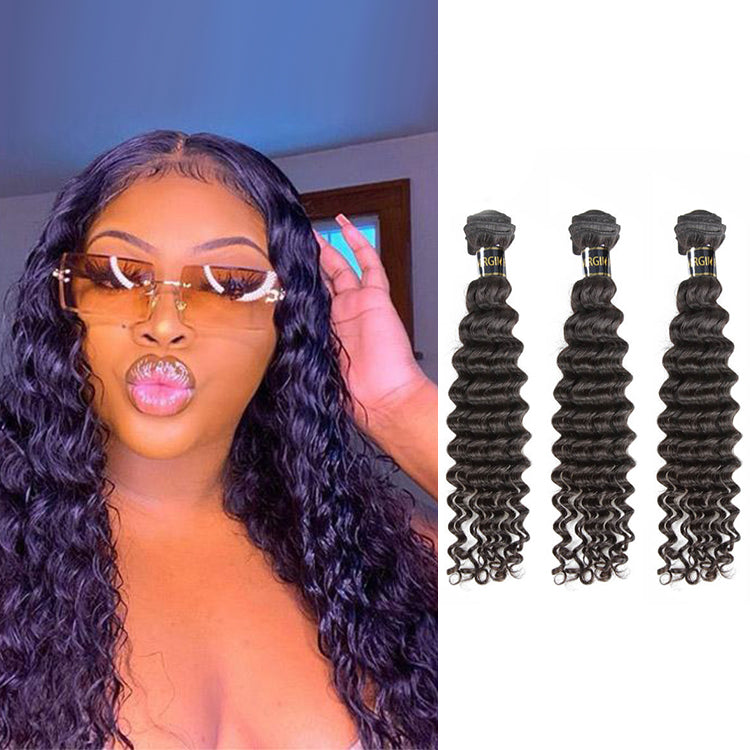 3PCS Deep Wave Mink Hair Bundles