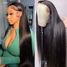 Straight 13"x 6" HD LACE FRONTAL WIG 180% Density