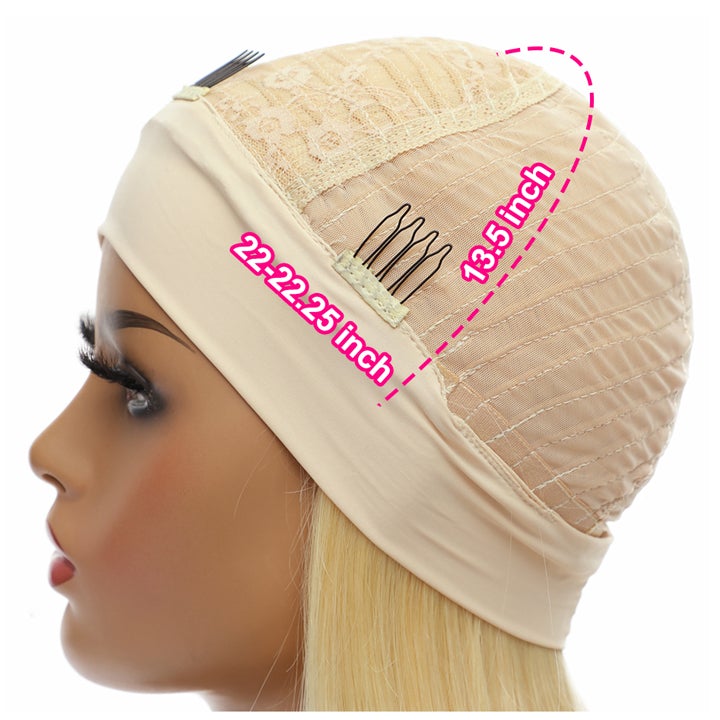 613 Blonde Hair 100% Human Hair Headband Wig