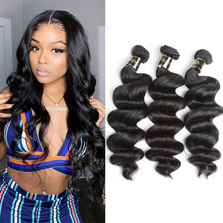 3PCS Loose Wave Mink Hair Bundles